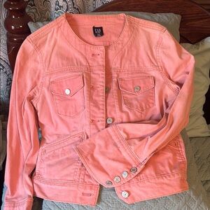 GAP Women's Pink Denim Jacket